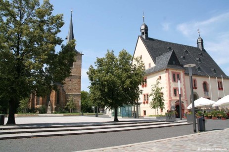 Bonifatiuskirche und Rathaus Soemmerda LRA Soemmerda